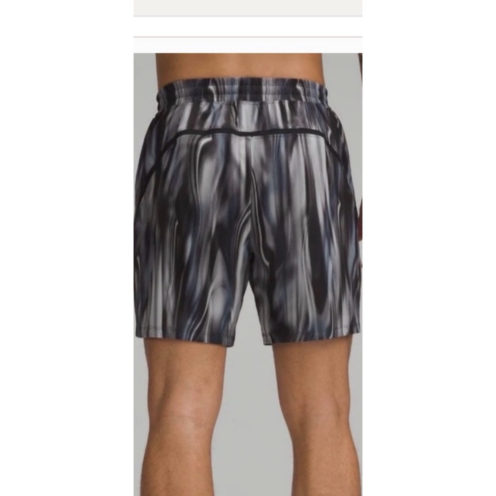 Lululemon Pace Breaker Linerless Shorts Chroma Blur Black Multi Size Med (W1)